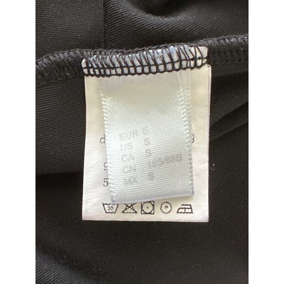 VTG Black Velvet Bodycon Dress S Rose Appliqué Goth Dark Romantic Vampire Wife - Picture 10 of 16